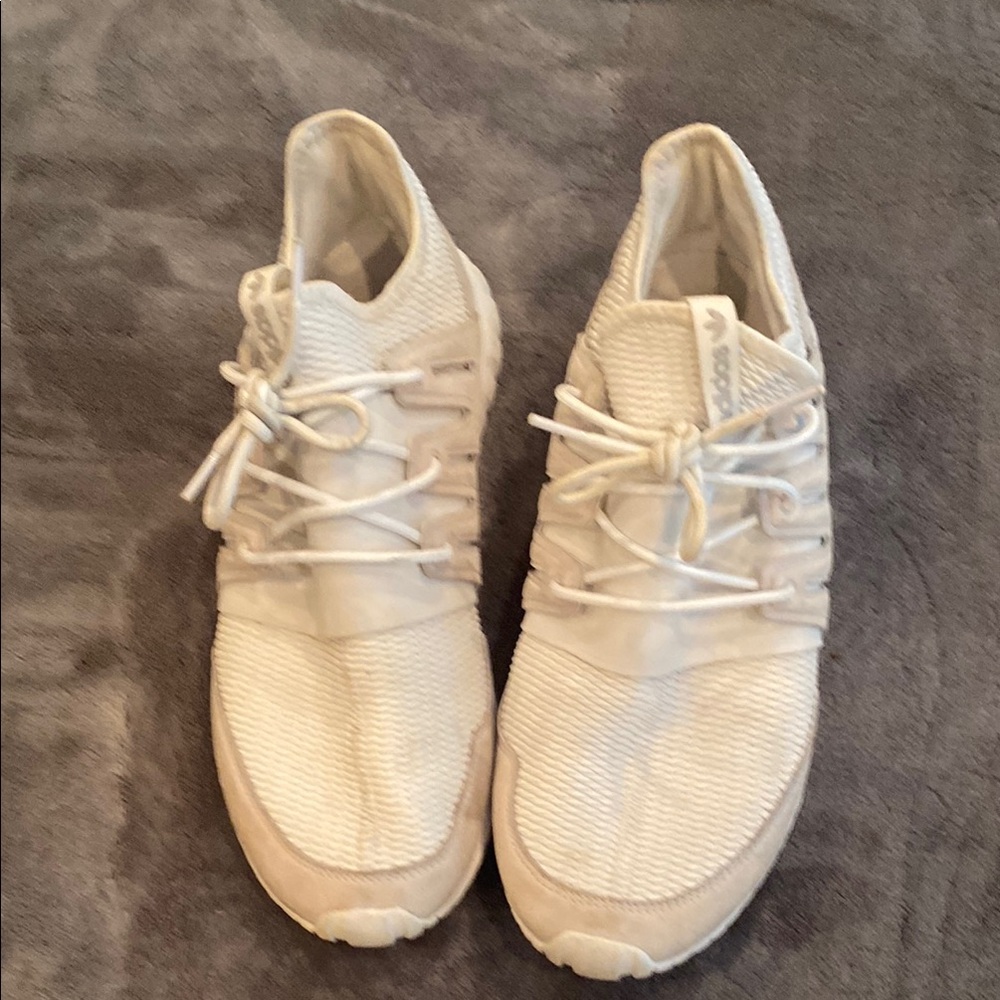 Adidas Off-White Lace-Up Sneakers